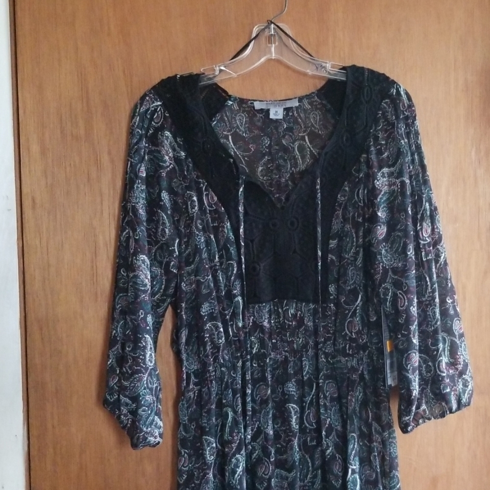 Sheer maxi dress by Ruff Hewn Grey